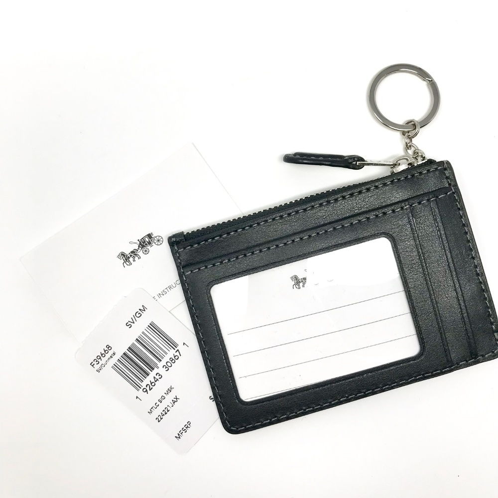 ๐ฆLAST ONE๐ฆCOACH Card Skinny Keychain ID Wallet - Picture 5 of 5